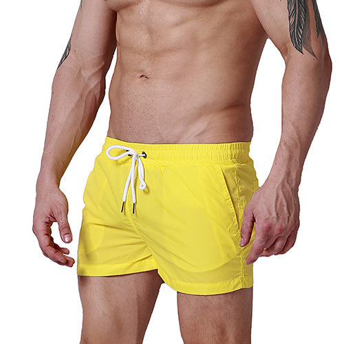 Load image into Gallery viewer, Sexy Beach Board Shorts-men fitness-wanahavit-Yellow-M-wanahavit
