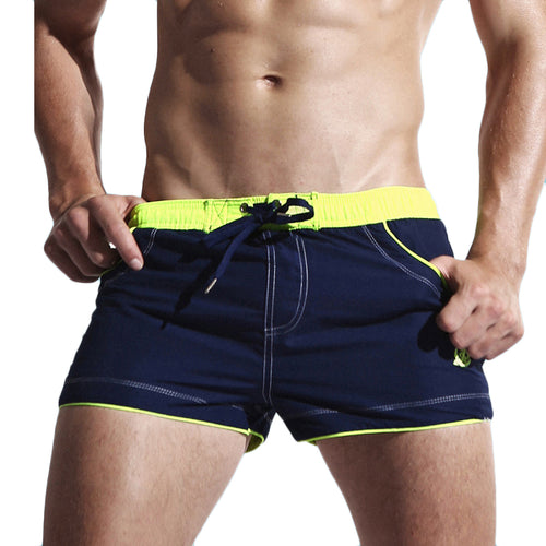 Load image into Gallery viewer, Quick Dry Color Accent Beach Board Shorts-men fitness-wanahavit-Royal Blue-M-wanahavit

