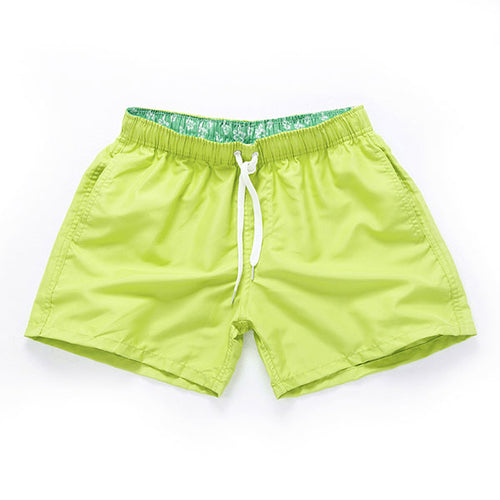 Load image into Gallery viewer, Solid Color Quick Dry Board Shorts-men fitness-wanahavit-Fluorescent Yellow-S-wanahavit

