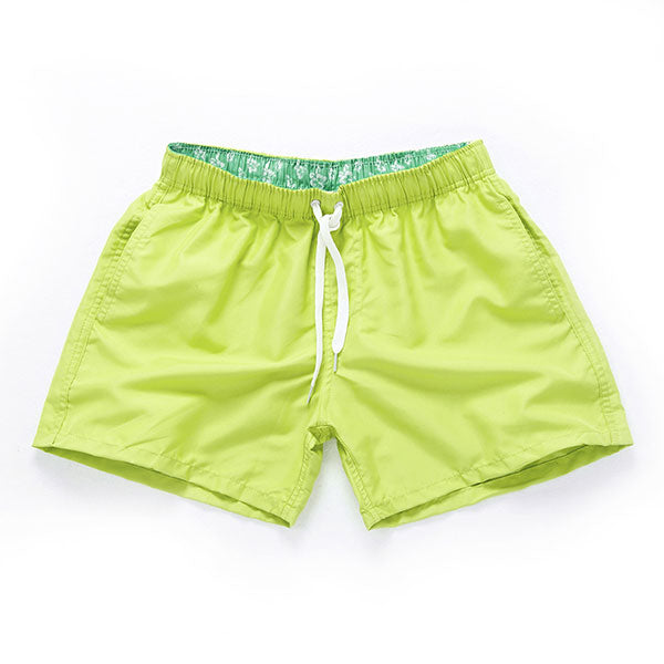 Solid Color Quick Dry Board Shorts-men fitness-wanahavit-Fluorescent Yellow-S-wanahavit
