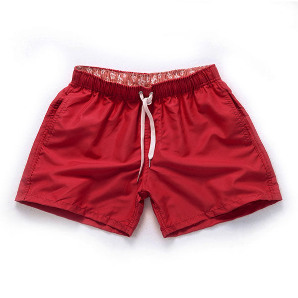 Solid Color Quick Dry Board Shorts-men fitness-wanahavit-Red-S-wanahavit