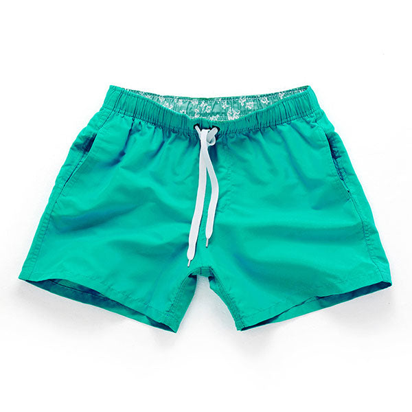 Solid Color Quick Dry Board Shorts-men fitness-wanahavit-Green-S-wanahavit