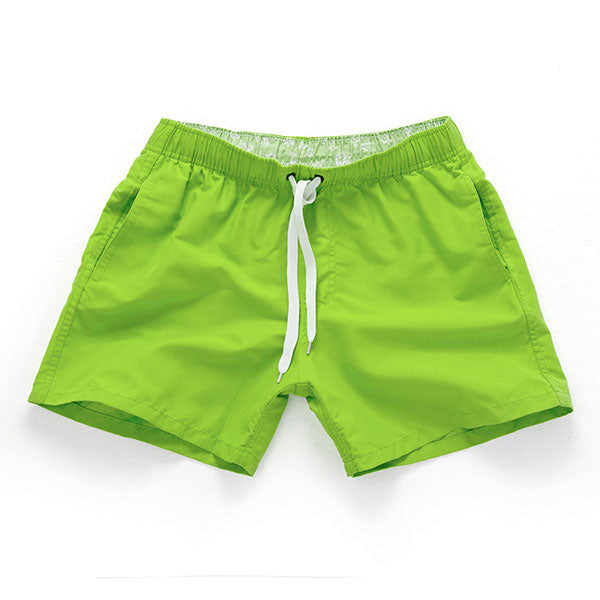 Solid Color Quick Dry Board Shorts-men fitness-wanahavit-Emerald Green-S-wanahavit