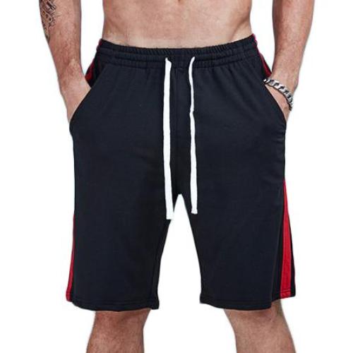 Load image into Gallery viewer, Casual Jogger Loose Double Striped Shorts-men fashion &amp; fitness-wanahavit-Black-S-wanahavit
