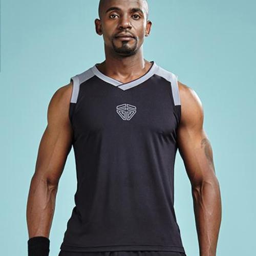 Load image into Gallery viewer, Quick Dry Workout Basketball Jersey Style Shirt-men fitness-wanahavit-Black-L-wanahavit

