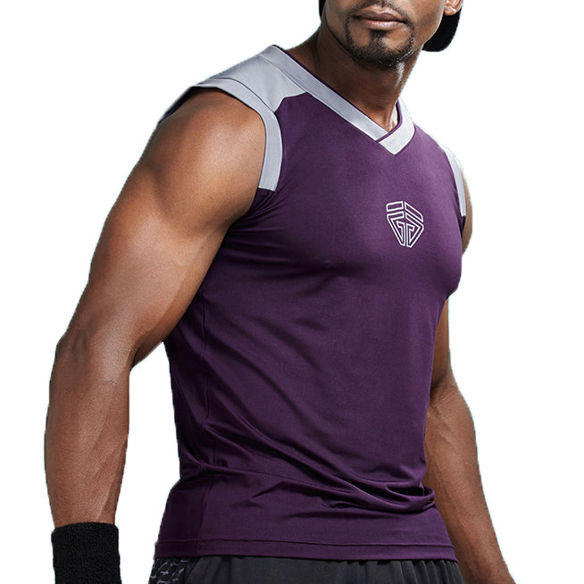 Quick Dry Workout Basketball Jersey Style Shirt-men fitness-wanahavit-Black-L-wanahavit
