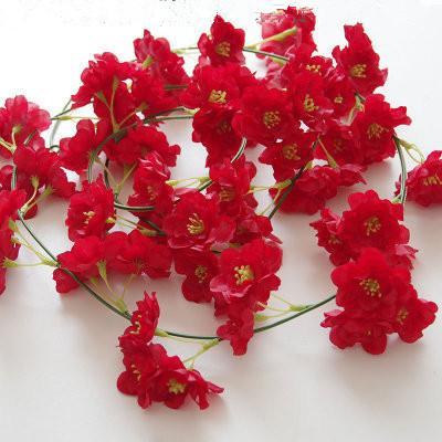 Load image into Gallery viewer, 1.8m Artificial Cherry Blossom Vine-home accent-wanahavit-Red B-wanahavit
