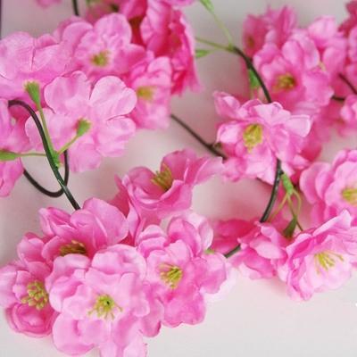 1.8m Artificial Cherry Blossom Vine-home accent-wanahavit-Rose red B-wanahavit