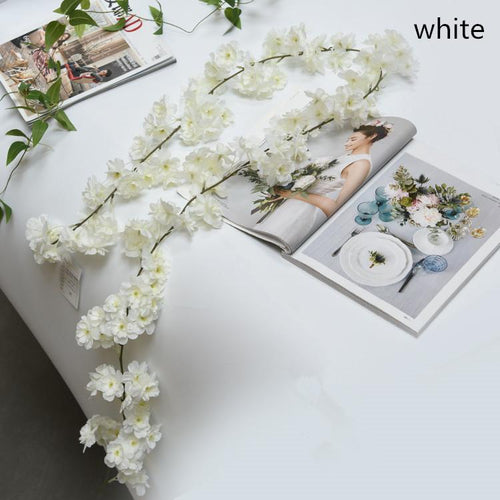 Load image into Gallery viewer, 1.8m Artificial Cherry Blossom Vine-home accent-wanahavit-White-wanahavit
