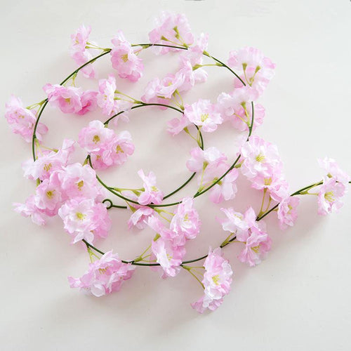 Load image into Gallery viewer, 1.8m Artificial Cherry Blossom Vine-home accent-wanahavit-Pink B-wanahavit
