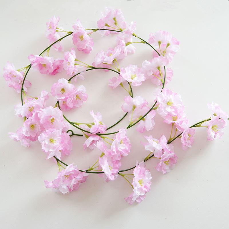 1.8m Artificial Cherry Blossom Vine-home accent-wanahavit-Pink B-wanahavit
