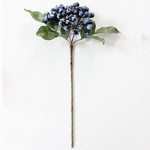 Load image into Gallery viewer, Artificial Berry with Branch and Leaves-home accent-wanahavit-blue-wanahavit
