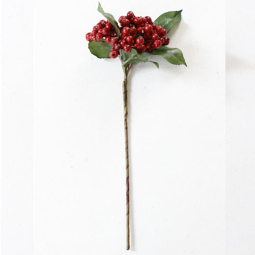 Load image into Gallery viewer, Artificial Berry with Branch and Leaves-home accent-wanahavit-red-wanahavit
