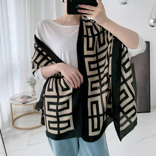 Load image into Gallery viewer, Beach Quality Cotton Linen Silk Fashion Wrap Hijab Muffler Scarf
