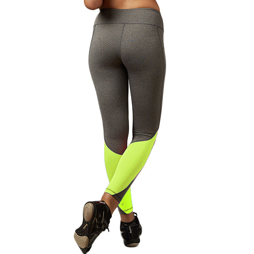 Load image into Gallery viewer, Elastic Patchwork Color Accent Quick Dry Legging-women fitness-wanahavit-Yellow-L-wanahavit
