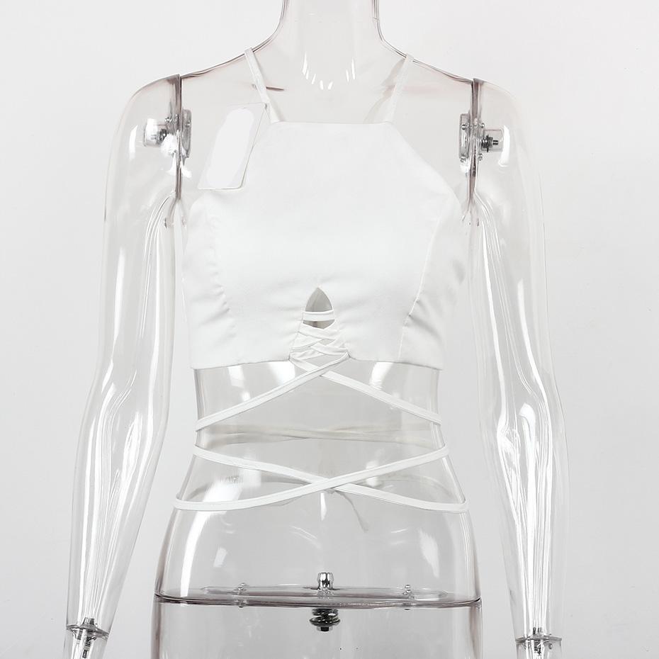 Bandage Bralette Crop Top Sleeveless Shirt-women-wanahavit-White-L-wanahavit