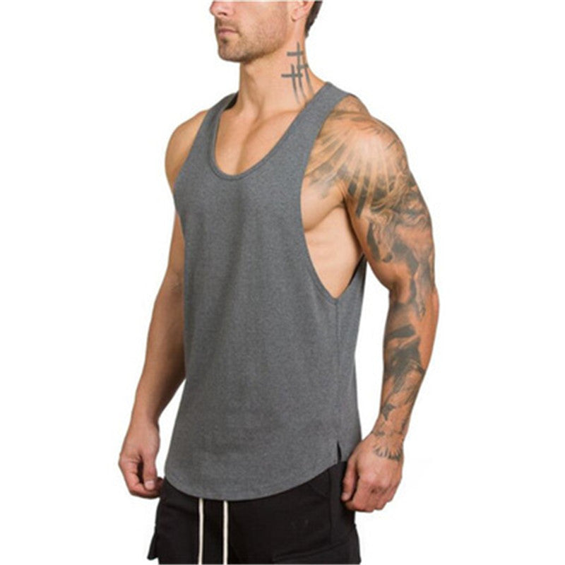 Summer Cotton Tank Tops for men fitness - wanahavit
