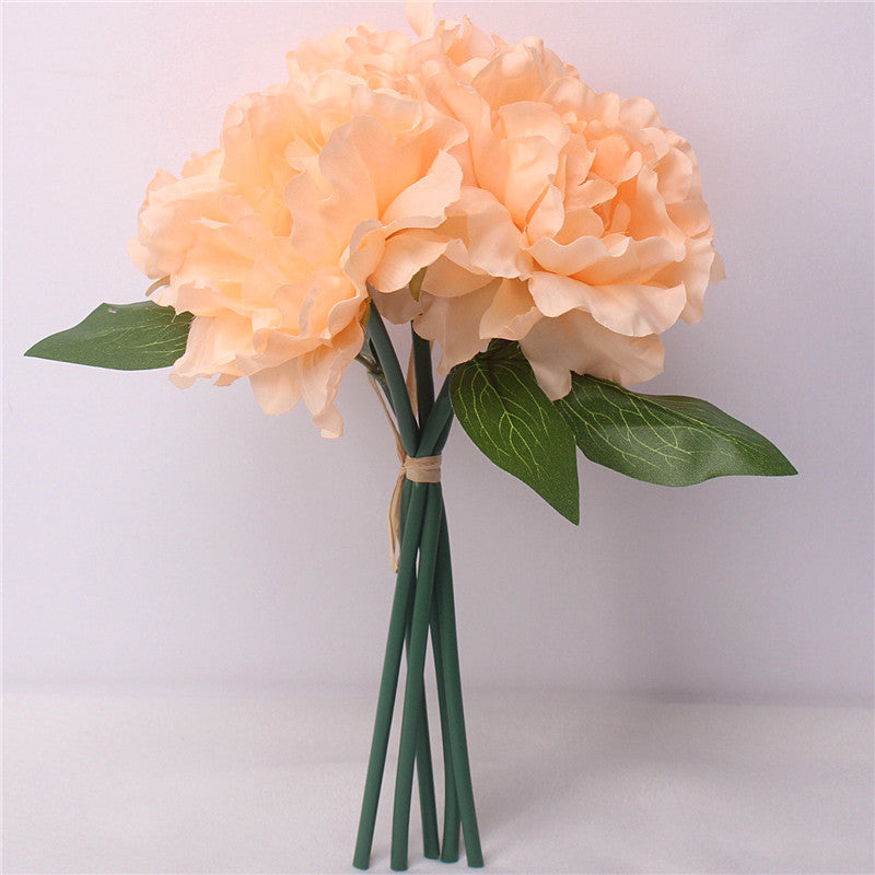 One Bouquet Rafi Silk Peony-home accent-wanahavit-Beige-wanahavit