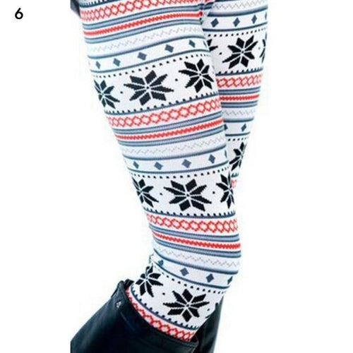 Load image into Gallery viewer, Christmas Women&#39;s HOT Leggings Pants Print High Waist Leggings Happy Christmas Party Long Pants 9 Color Ladies Xmas Trousers
