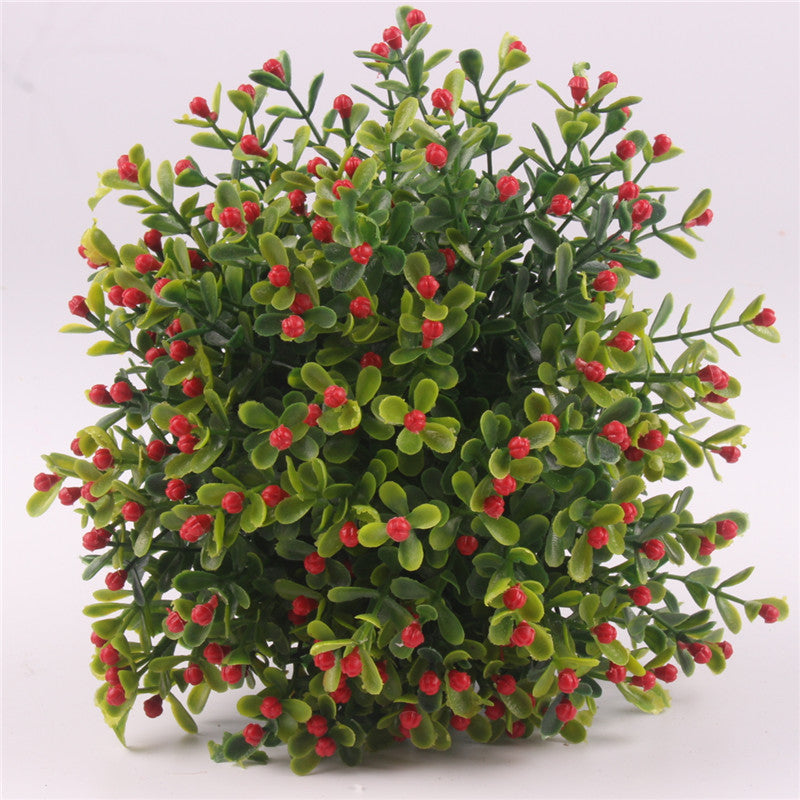 Artificial Aglaia Plant Decoration-home accent-wanahavit-Red-wanahavit