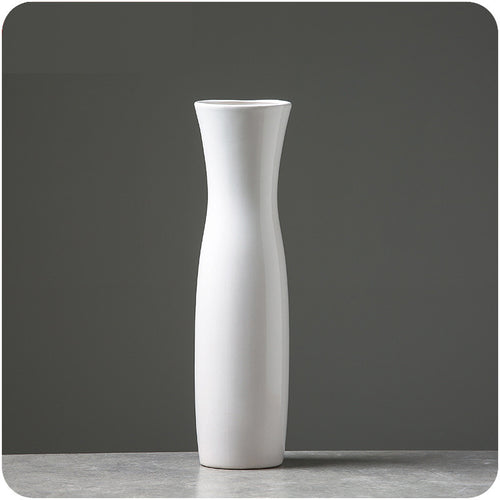 Load image into Gallery viewer, Classic White Ceramic Flower Vase-home accent-wanahavit-3-wanahavit
