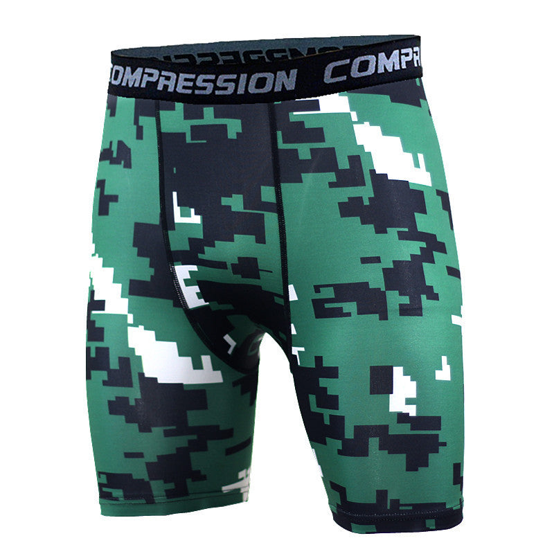 Camouflage Compression Tight Shorts-men fitness-wanahavit-A9-M-wanahavit