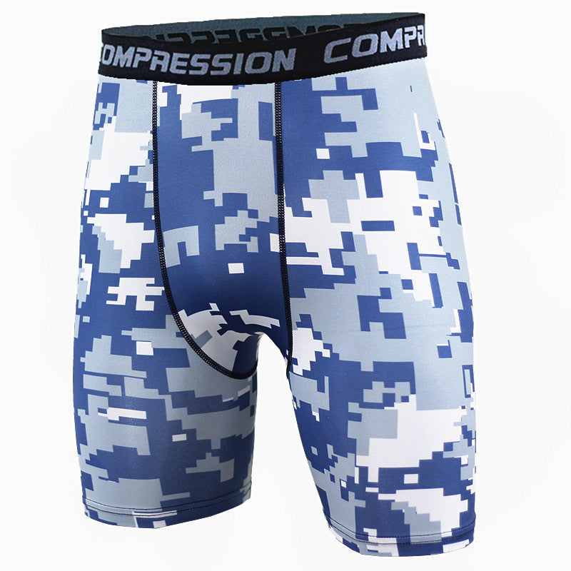 Camouflage Compression Tight Shorts for men fitness - wanahavit