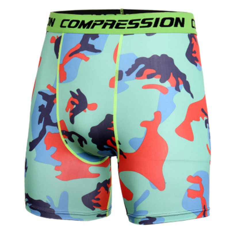 Camouflage Compression Tight Shorts-men fitness-wanahavit-A10-M-wanahavit