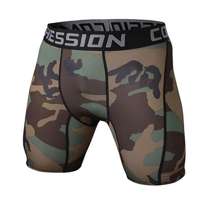 Camouflage Compression Tight Shorts-men fitness-wanahavit-A11-M-wanahavit