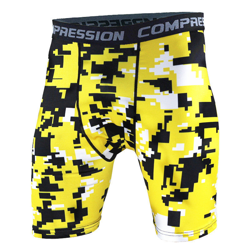 Camouflage Compression Tight Shorts-men fitness-wanahavit-A6-M-wanahavit