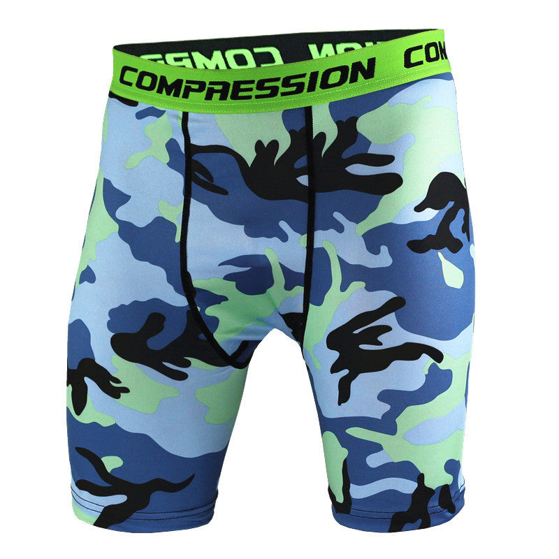 Camouflage Compression Tight Shorts-men fitness-wanahavit-A12-M-wanahavit