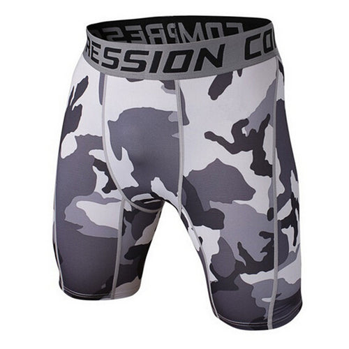 Camouflage Compression Tight Shorts for men fitness - wanahavit