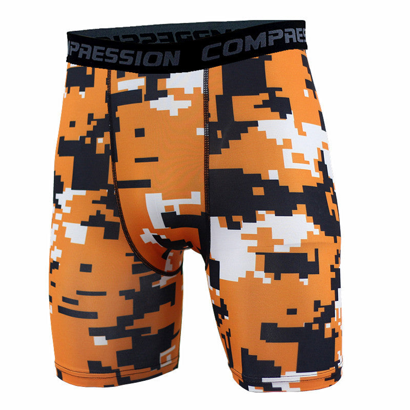 Camouflage Compression Tight Shorts-men fitness-wanahavit-A13-M-wanahavit