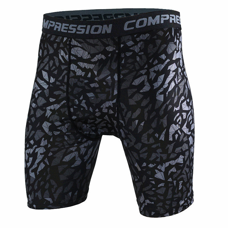 Camouflage Compression Tight Shorts-men fitness-wanahavit-A1-M-wanahavit