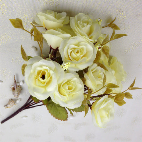Load image into Gallery viewer, Renaissance Ceramic Flower Vase-home accent-wanahavit-White Rose-wanahavit
