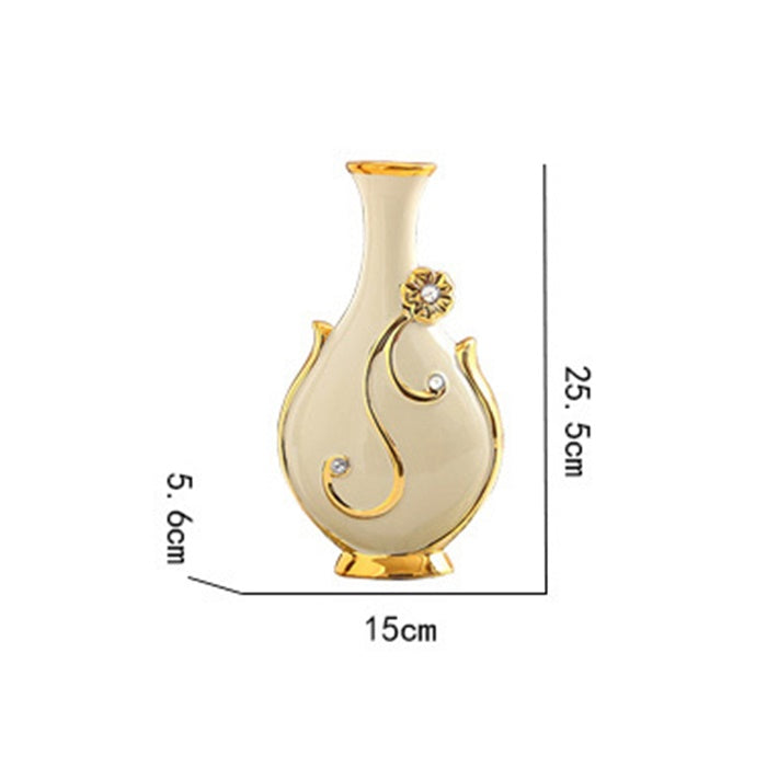 Renaissance Ceramic Flower Vase-home accent-wanahavit-Big Style C-wanahavit