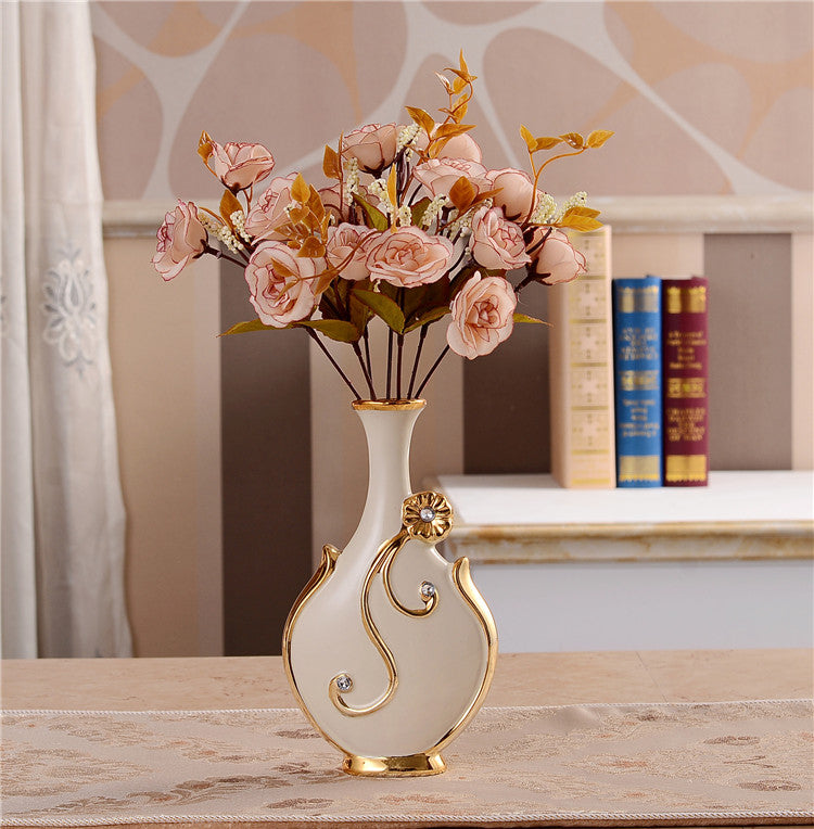 Renaissance Ceramic Flower Vase-home accent-wanahavit-C n 1Pink Rose-wanahavit