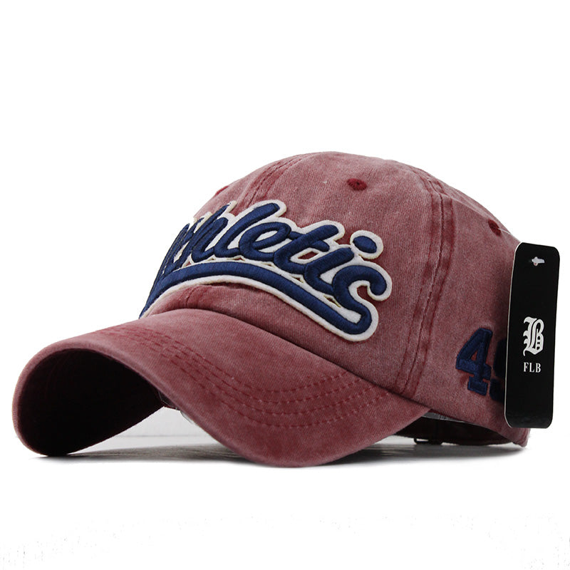 Athletic Embroid Baseball Cap-unisex-wanahavit-Red-Adjustable-wanahavit