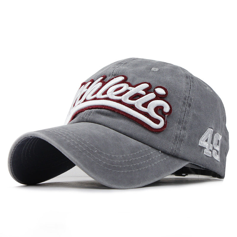 Athletic Embroid Baseball Cap-unisex-wanahavit-Gray-Adjustable-wanahavit