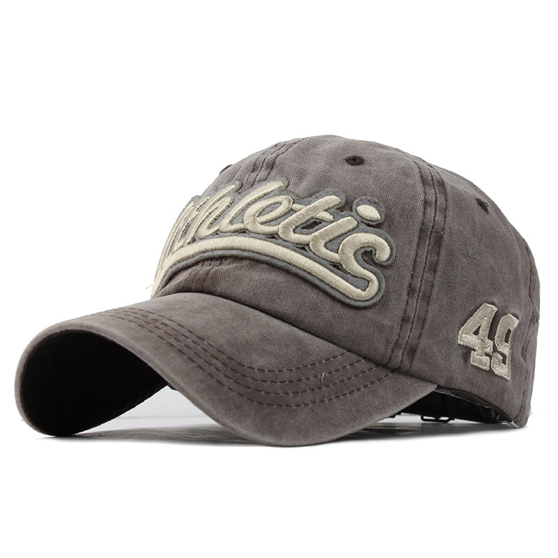 Athletic Embroid Baseball Cap-unisex-wanahavit-Khaki-Adjustable-wanahavit