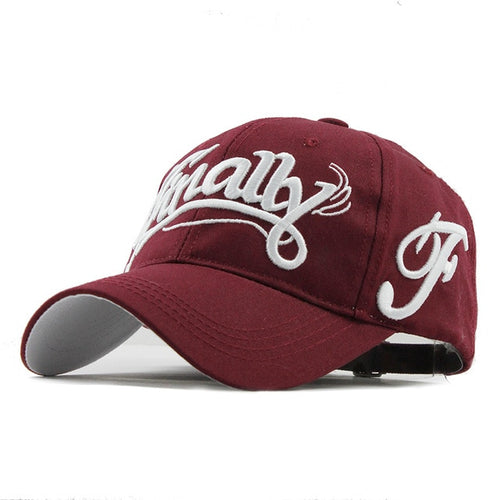 Load image into Gallery viewer, 100% Cotton Finally Embroidered Letter Baseball Cap-unisex-wanahavit-F114 Red-Adjustable-wanahavit
