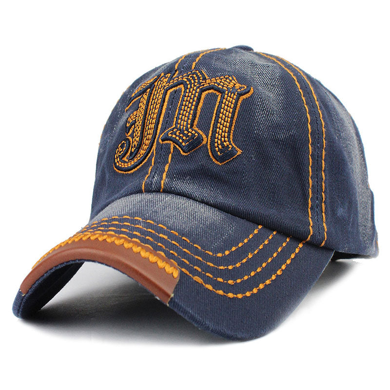 JM Embroided Baseball Cap-unisex-wanahavit-JM Blue-Adjustable-wanahavit