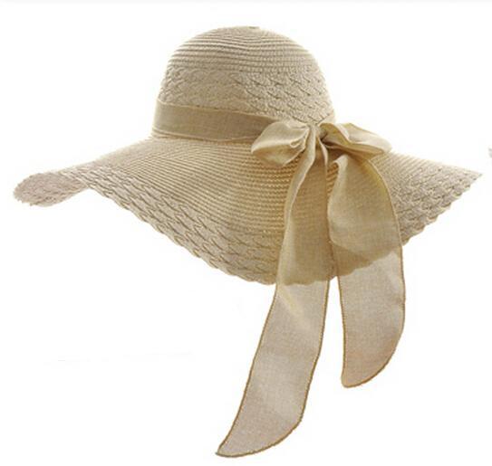 Large Brim Floppy Beach Sun Hat-women-wanahavit-Milk white-wanahavit