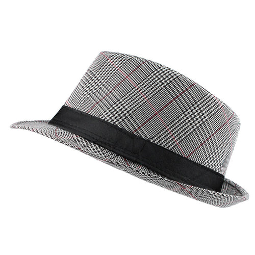 Load image into Gallery viewer, Plaid Straw Sun Hat-unisex-wanahavit-F302 Gray red-wanahavit
