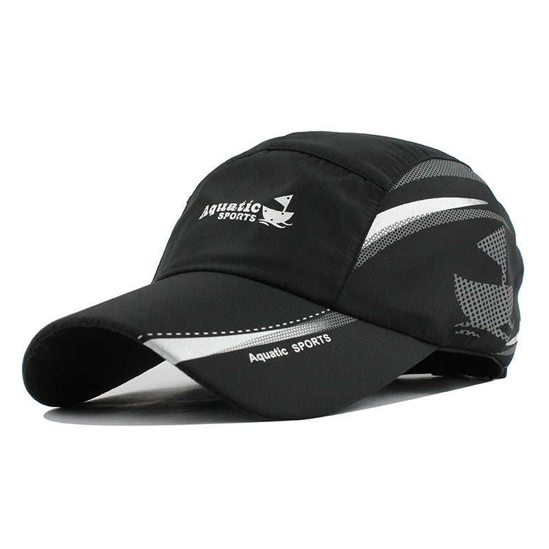 Aquatic Sports Print Baseball Cap-unisex-wanahavit-Black-Adjustable-wanahavit