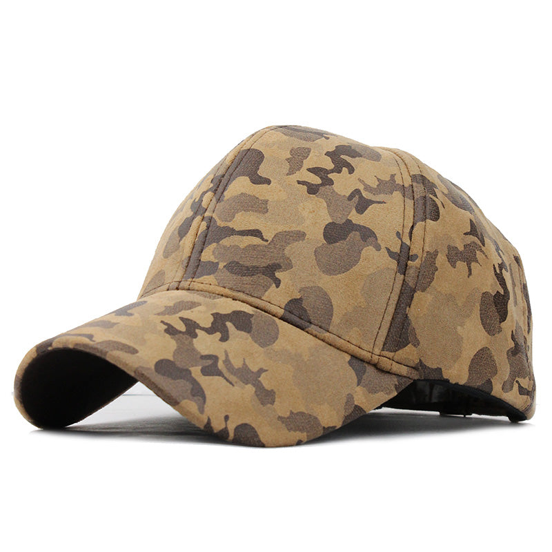 Camouflage Print Baseball Cap-unisex-wanahavit-Khaki-Adjustable-wanahavit