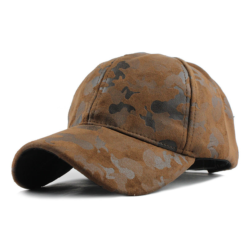 Camouflage Print Baseball Cap-unisex-wanahavit-Brown-Adjustable-wanahavit