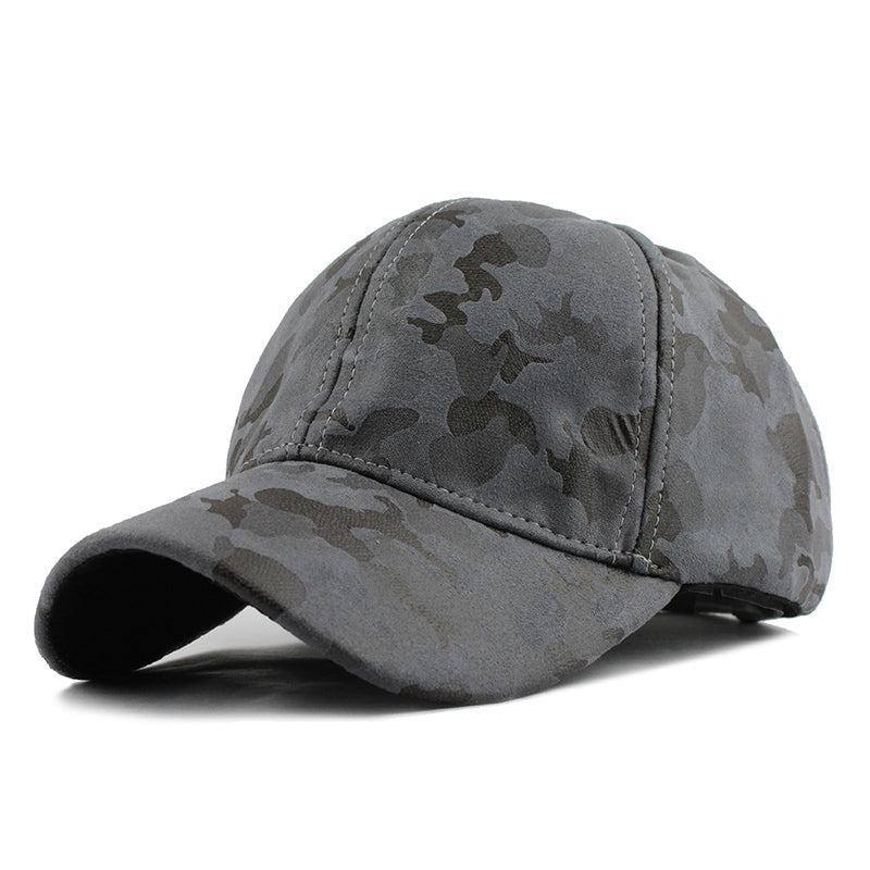 Camouflage Print Baseball Cap-unisex-wanahavit-Gray-Adjustable-wanahavit
