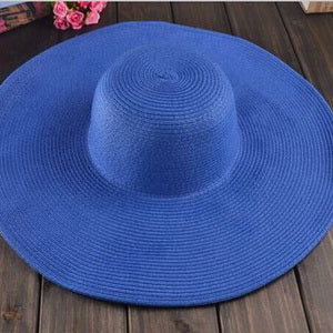Large Beach Sun Visor Hat-women-wanahavit-Blue-wanahavit