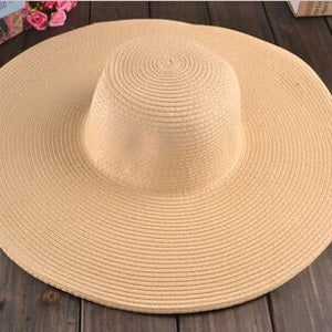 Large Beach Sun Visor Hat-women-wanahavit-Khaki-wanahavit